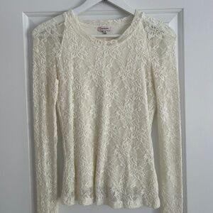 Aritzia lace long-sleeve